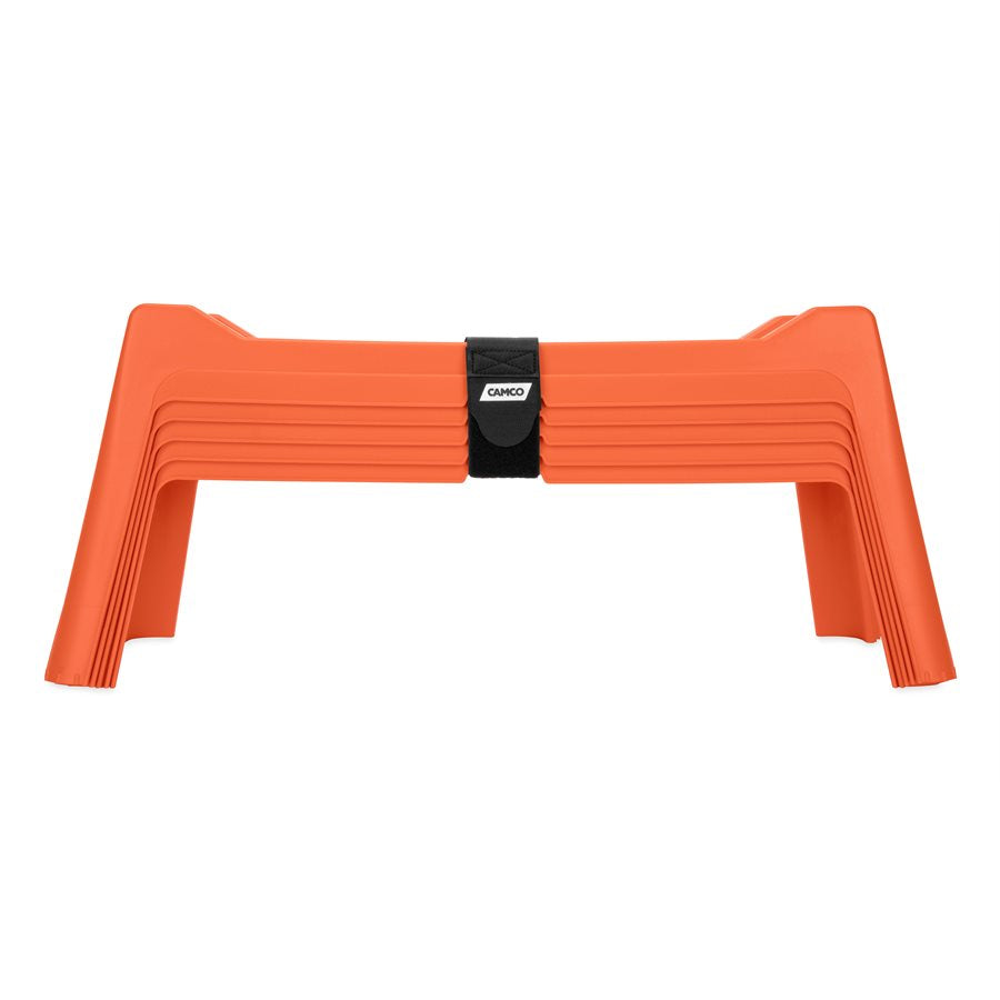Camco Sewer Hose Support, With 5 Graduated Height Sections From 8-1/2 in To 10-1/2 in, Set of 5 - 43072