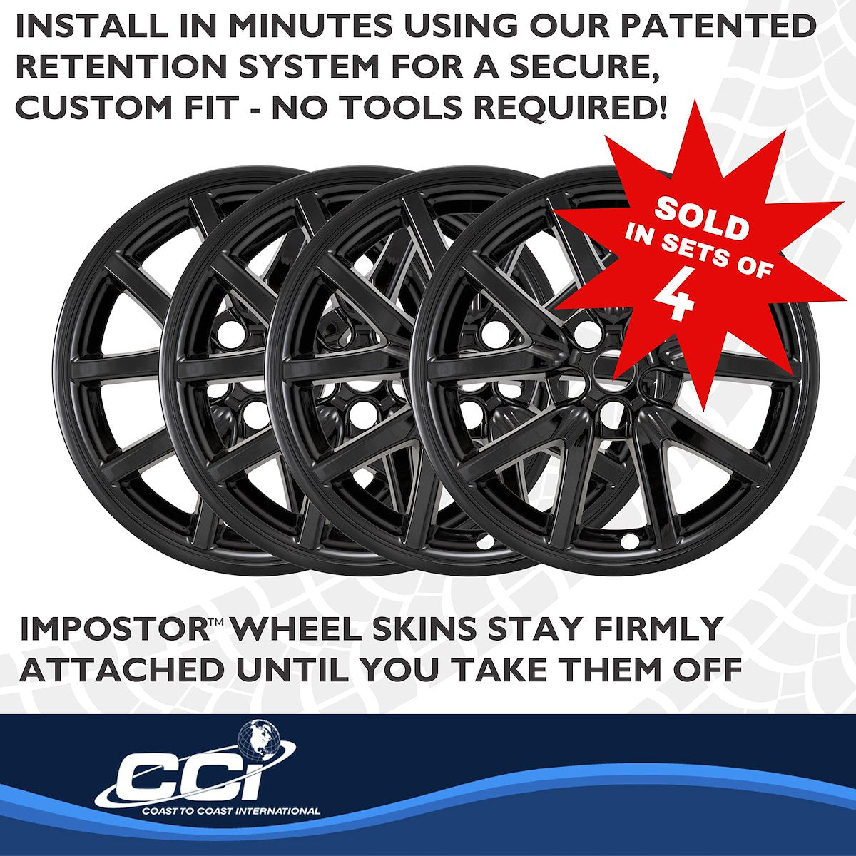 Coast2Coast Wheel Skins & Styled Wheel Covers IMP527BLK product image 6
