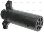 Pollak Trailer Wiring Connector, 7-Way Round Plug Side, 6 To 28 V, 40 amp - 11-704