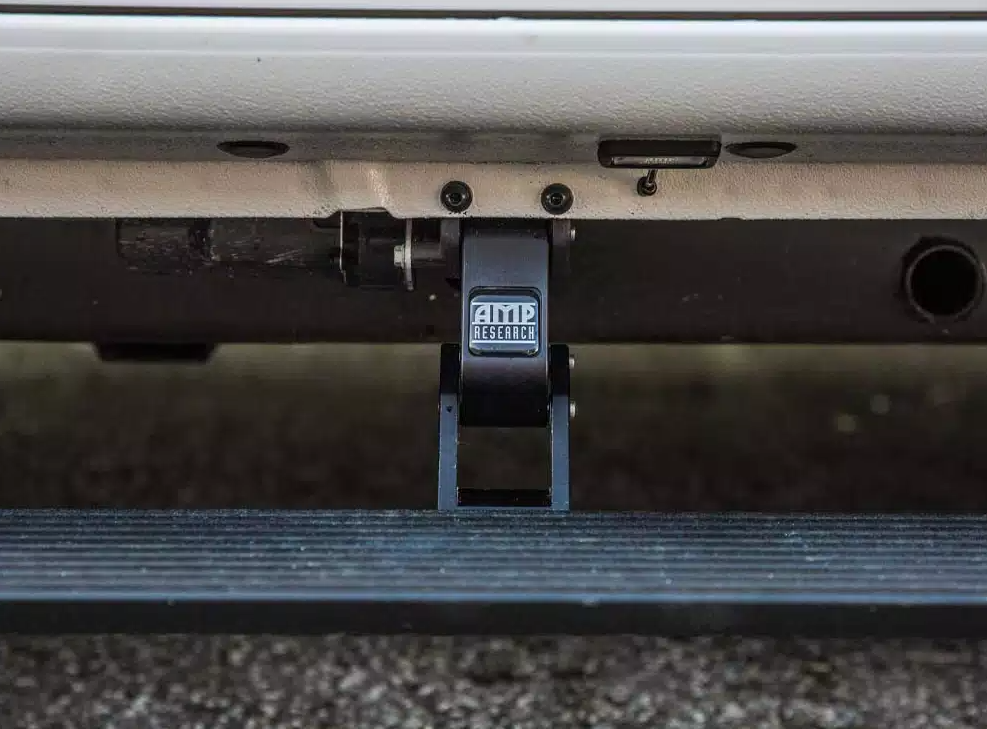 AMP Research Running Board, Textured Powder Coated, Black, Die Cast Aluminum - 76153-01A