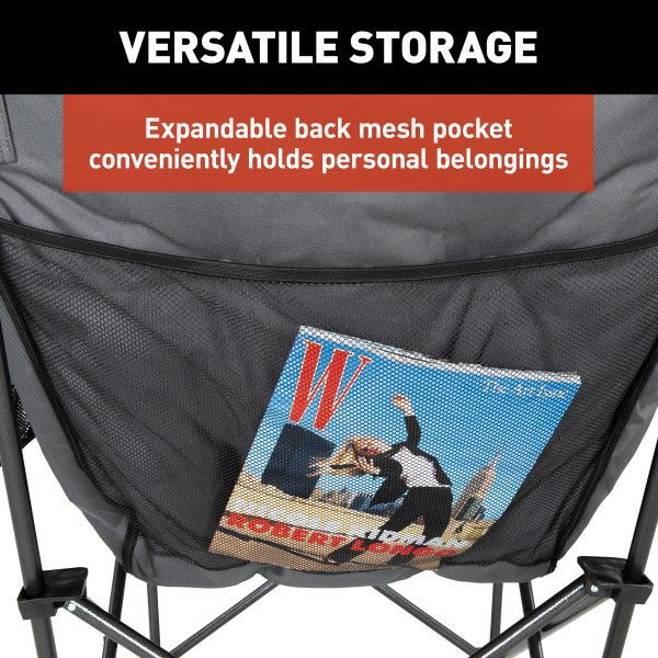 Lippert Camping Chair, 31 in Depth x 40 in Width x 40.3 in Height, 400 lb Weight Capacity - 2024043334