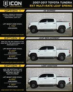Icon Vehicle Dynamics Leaf Spring, 1.875 To 2.625 in Lift Depending On Leaf Configuration - 158509
