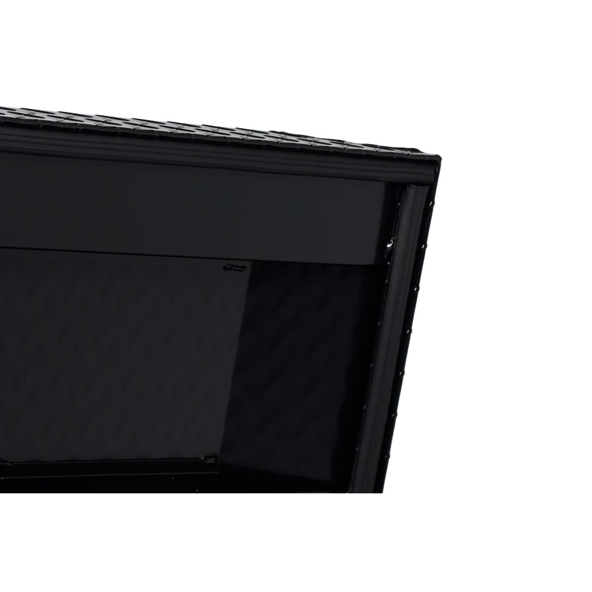 Weather Guard Tool Box, Gloss Black, Aluminum, 27-1/2 in Length x 72 in Width x 18-1/2 in Height - 117-5-04