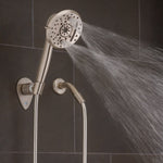Oxygenics/ ETL Shower Head, Hand Held With 72 in Hose, With 10 Function Spray Settings, 5 in Outer Diameter - 51479