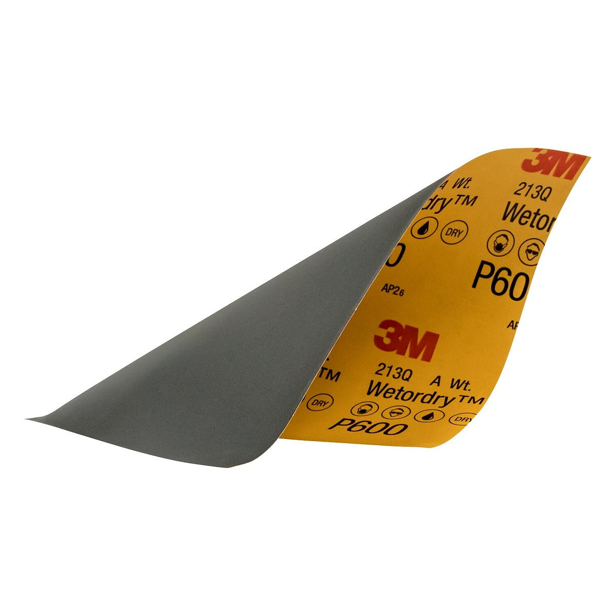 3M Sandpaper, P600 Grit, 9 in x 11 in, Aluminum Oxide, Pack of 5 - 32036