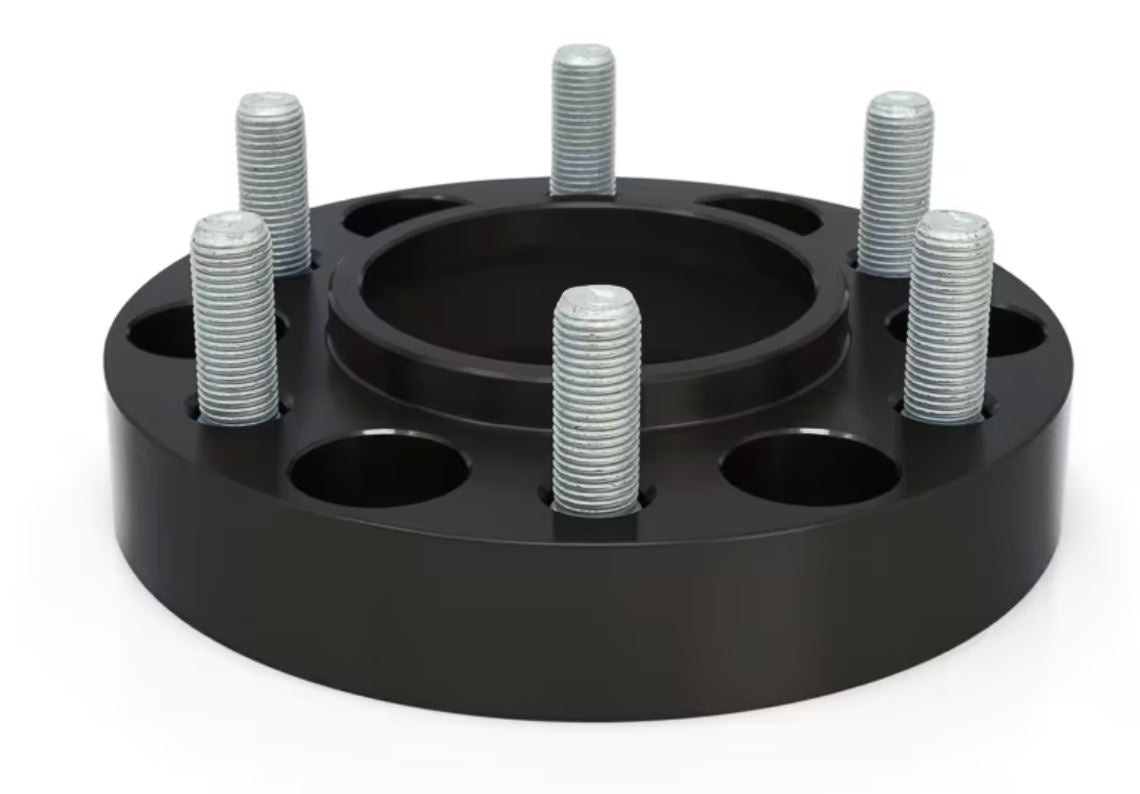 Spidertrax Wheel Spacer, 6 x 139.7 Millimeter/6 x 5.50 in Bolt Pattern, 31.75 Millimeter/1-1/4 in Thickness, Anodized Black, Set Of 2 - WHS036K