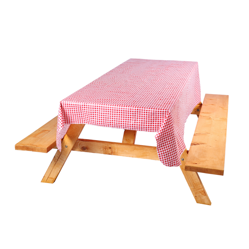 Coghlan's Tablecloth, 54 in Width x 72 in Length, Red And White Checkered - 7920