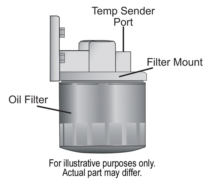 Derale Oil Filter Relocation Kit, Spin-On Adapter, 1/2 in NPT Inlet/Outlet, With Adapter/1/2 in Hose/O-Ring/Clamp/Fittings - 15748