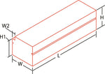 Dee Zee Tool Box, Red Label, Black Textured Powder Coated Aluminum, 46.5 in Length x 19 in Width x 16 in Height - DZ8546TB
