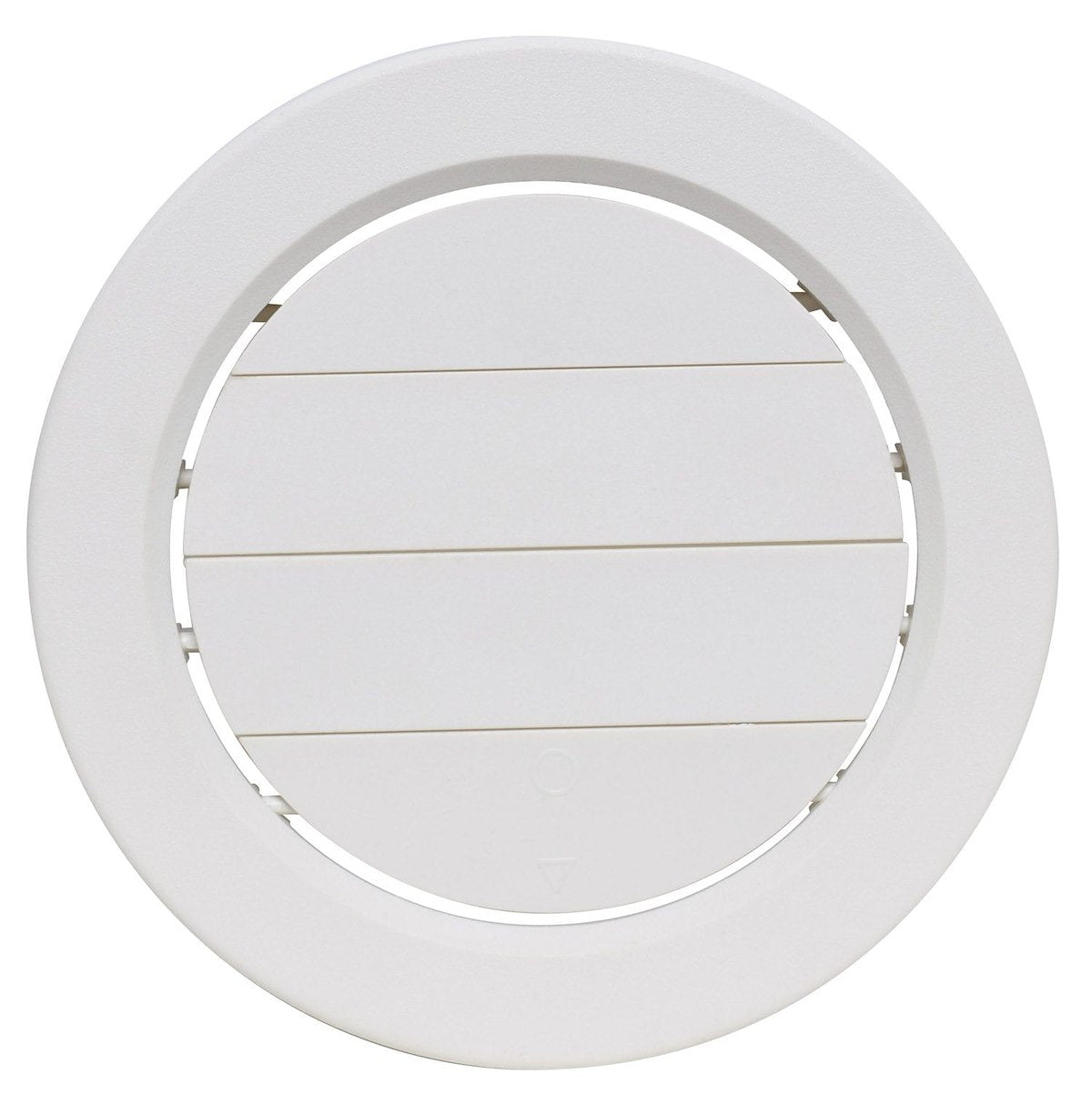 Valterra Heating/Cooling Register, 5 in Diameter, 7/8 in Collar, 360 degree Rotating/Dampered Vane Air Return - A10-3358VP