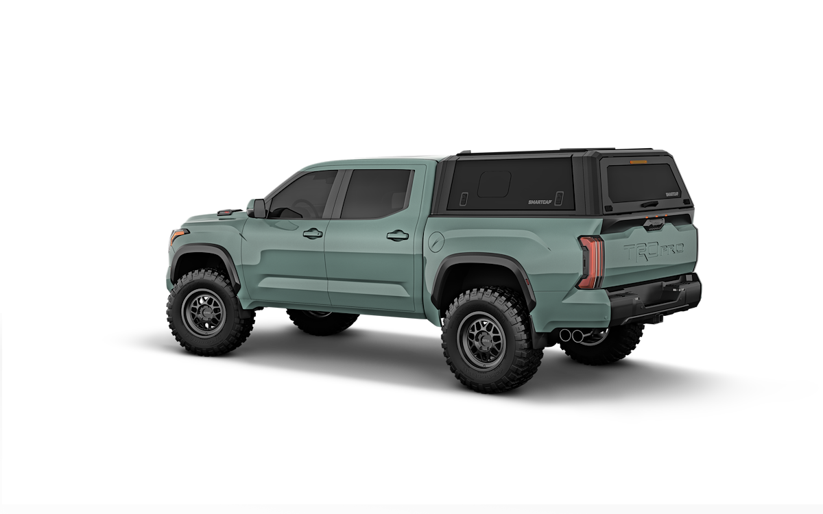 SmartCap Truck Cap, Holds Up To 330 lb When Moving And 770 lb When Parked, Matte Black, Stainless Steel - EV1310-MB