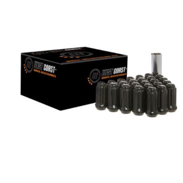 West Coast Wheel Accessories Wheel Installation Kit, 14 Millimeter x 1.5 Thread Size, 60 degree Conical, Black - W5814STB