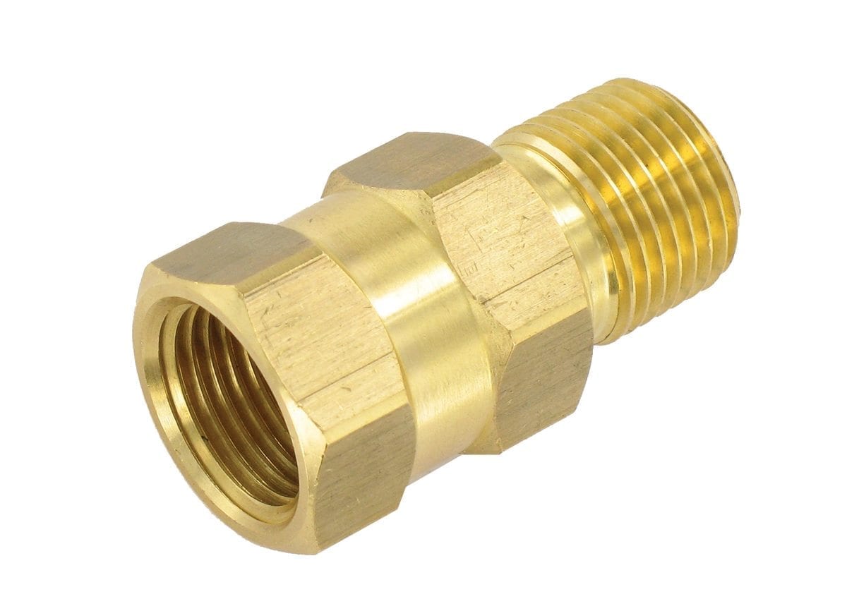 Valterra Fresh Water Check Valve, 1/2 in Male Pipe Thread x 1/2 in Female Pipe Thread, Lead Free Brass - P23402LF