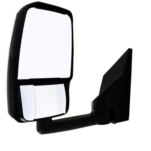 Velvac Exterior Mirror, 2020 Model Standard Head, 96 in Body Width, Black - 714558