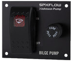 Johnson Pumps Bilge Pump Switch, 3-Way On/Off Switch, 12 V, Matte Black Finish - 82044