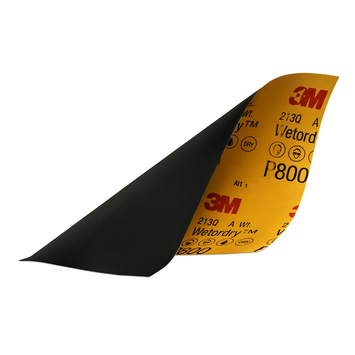 3M Sandpaper, P800 Grit, 9 in x 11 in, Aluminum Oxide, Pack of 5 - 32035