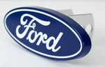 Plasticolor Trailer Hitch Cover, Fits 2 in Receiver, Blue/Chrome Plated - 002236