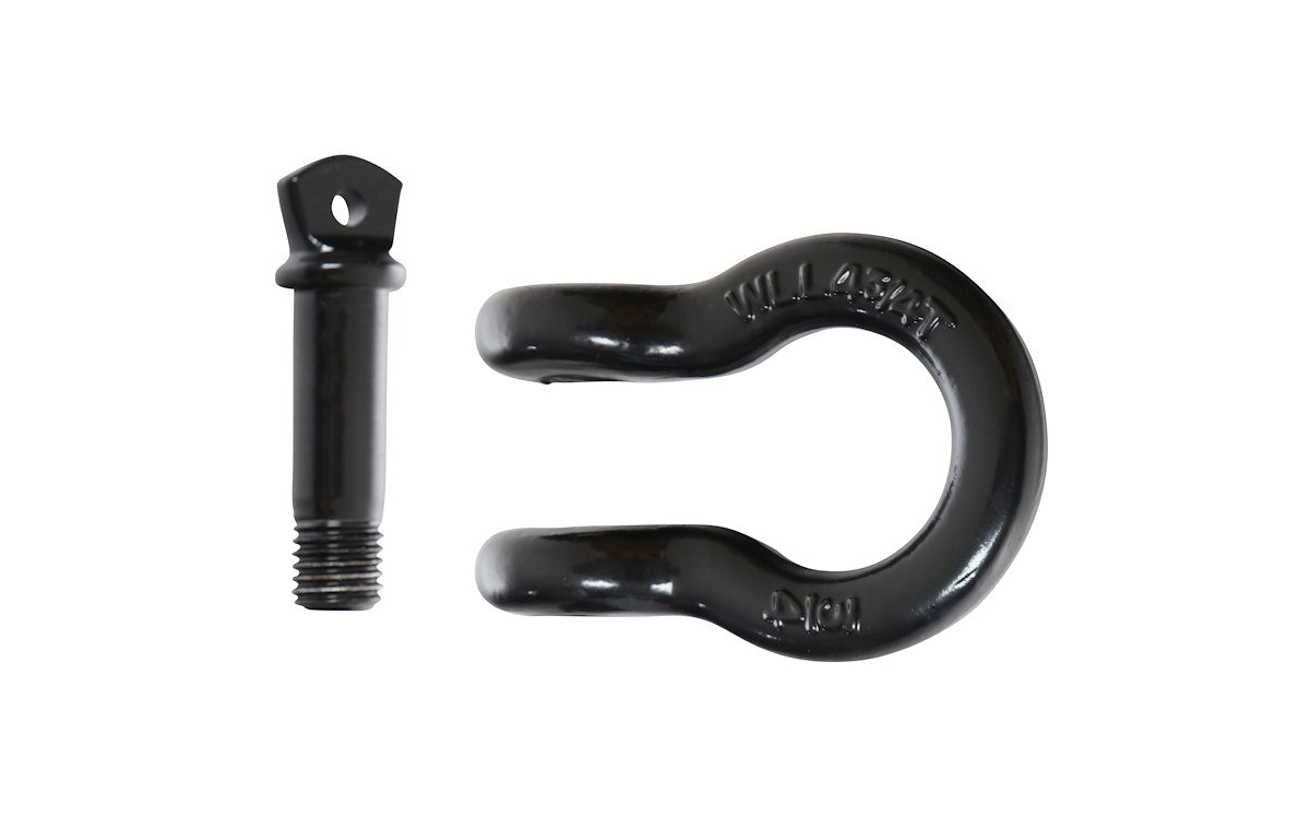Overland Vehicle Systems D-Ring, With 3/4 in Pin, 4.75 Ton Weight Rating, Black - 19019901