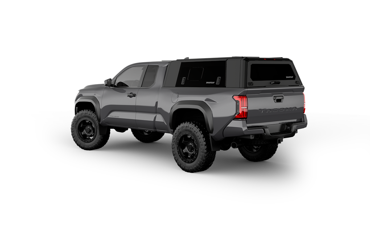 SmartCap Truck Cap, Holds Up To 330 lb When Moving And 770 lb When Parked, Matte Black, Stainless Steel - EV1313-MB
