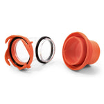 Camco Sewer Hose Connector, Translucent Bayonet Elbow Fitting With 4-in-1 Adapter - 39736