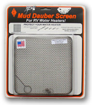 JCJ Enterprises Bug Screen - RV Appliance, For Use With Suburban 10/12/16 gal, 9-3/4 in Length x 7-3/8 in Width x 1-5/16 in Depth - W-600