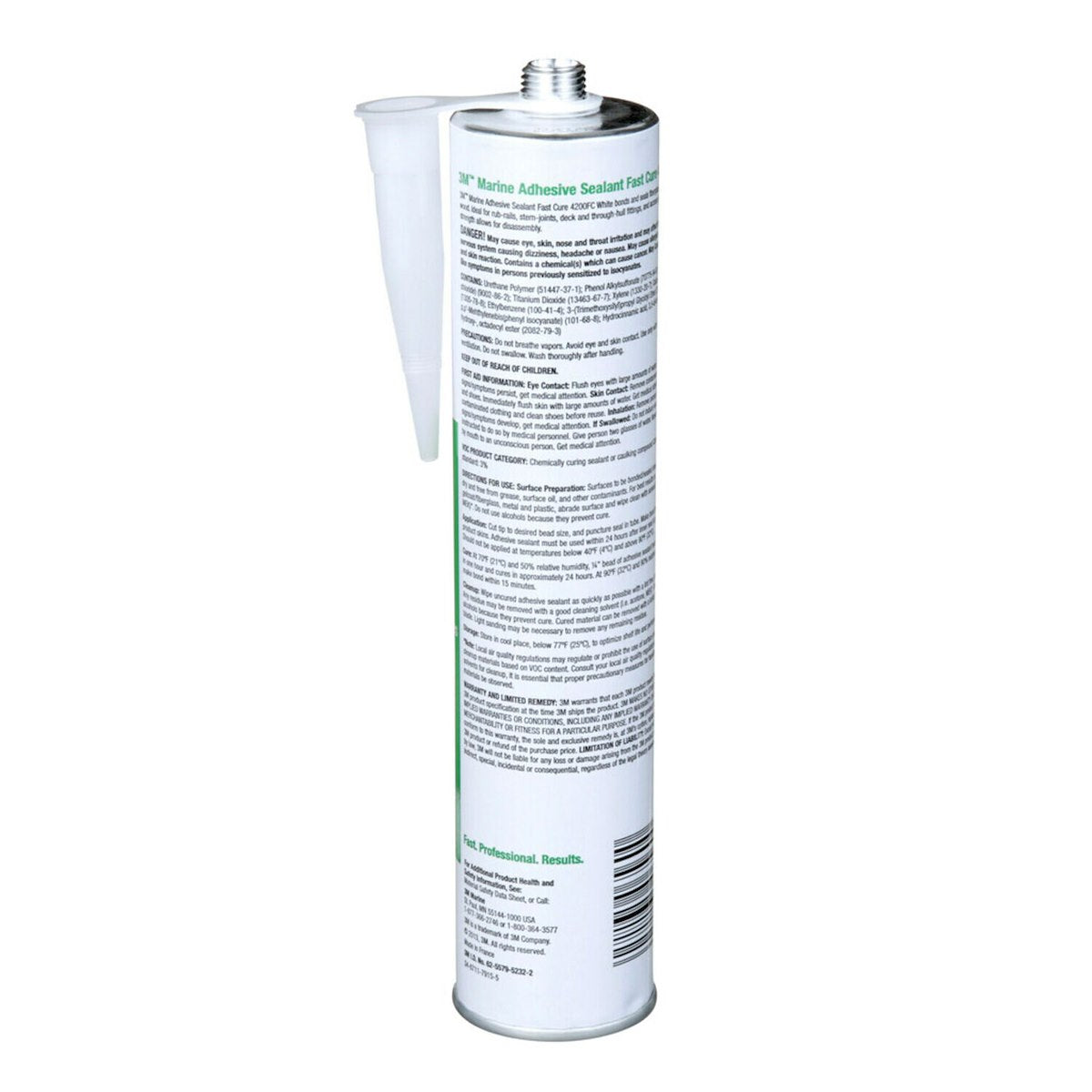3M Adhesive Sealant, 3M 4200 Fast Cure, Used To Bond Aluminum/Wood/Gelcoat And Fiberglass, 10 oz Cartridge - 06560