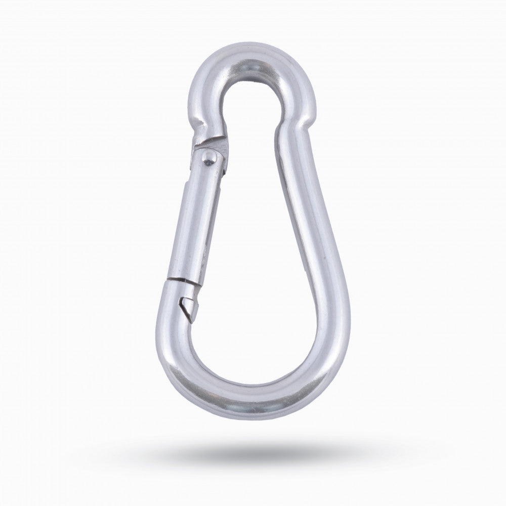 WhiteCap Industries Carabiner, 3/8 in Inside Diameter, 2-3/8 in Length, Stainless Steel - S-1110C