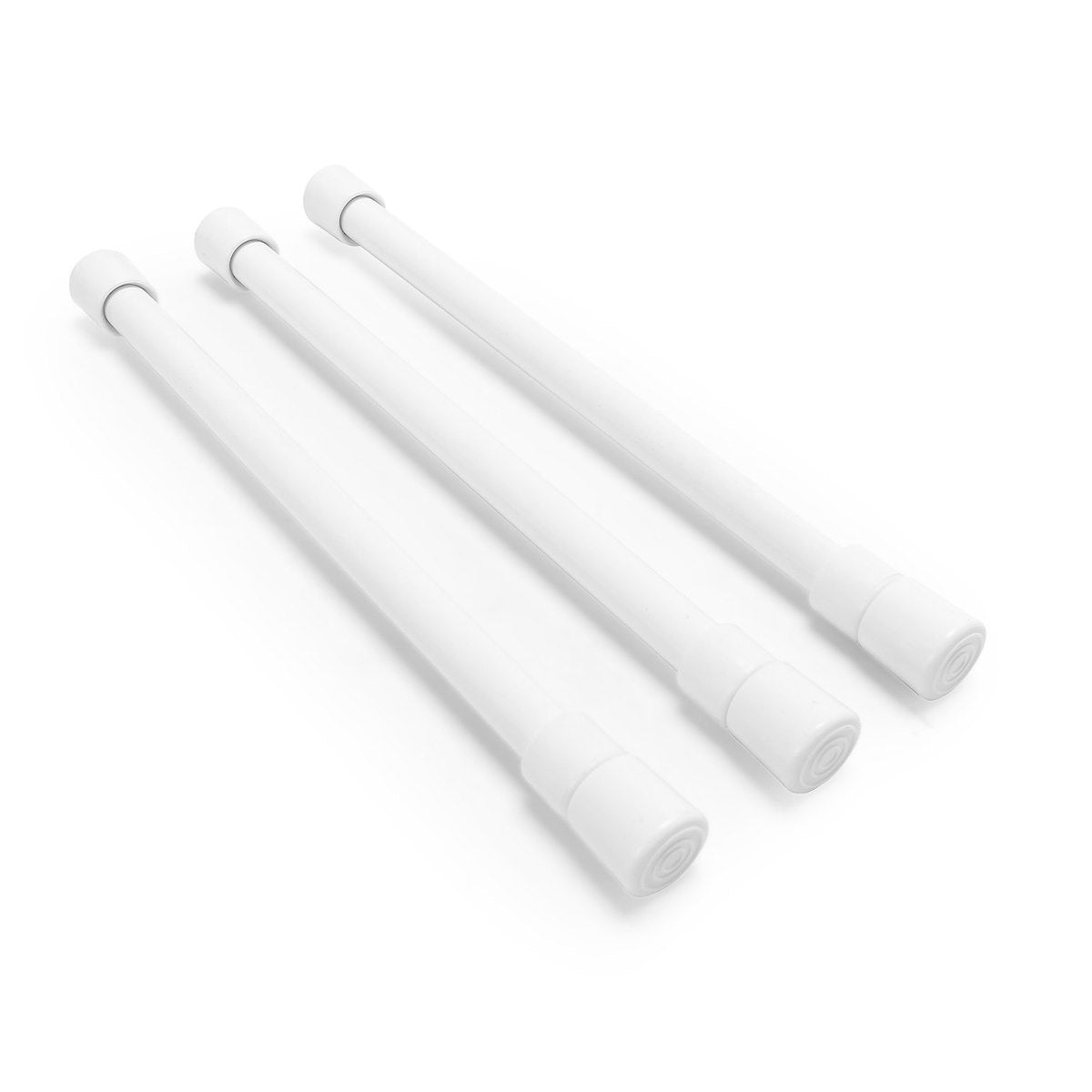 Camco Cabinet Content Brace, Bar Extends From 10 in Length to 17 in Length, White Plastic - 44063