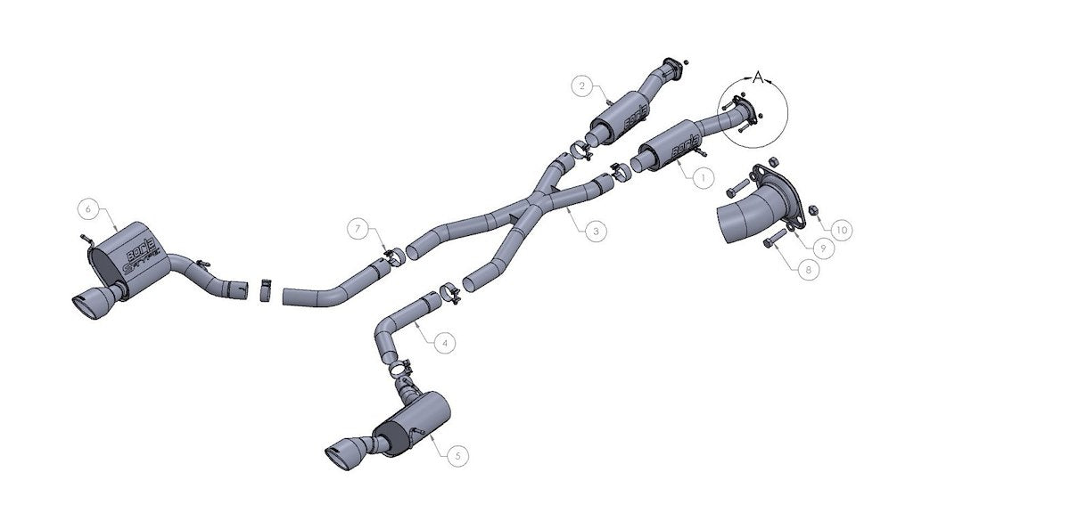Borla Exhaust System Kit 140633 product image 2
