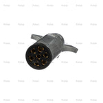 Pollak Trailer Wiring Connector, 7-Way Round Plug Side, 6 To 28 V, 40 amp - 11-700