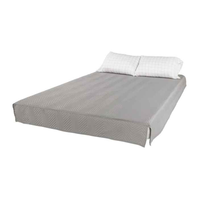 Lippert Bed Sheet, Easy Zzzs  Series, Gray Checkered - 2022107819