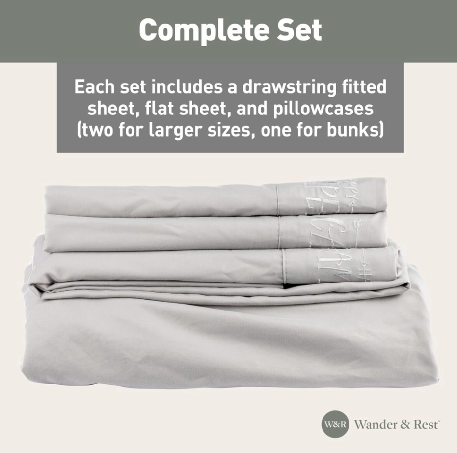 Lippert Bed Sheet, Fits Up To 14 in High Mattress - 2024121141