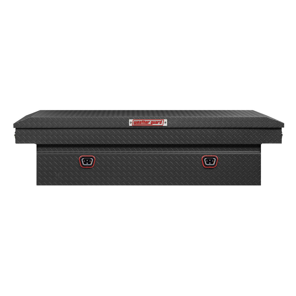 Weather Guard Tool Box, Textured Matte Black, Aluminum, 27-1/2 in Length x 72 in Width x 18-1/2 in Height - 117-52-04