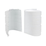 Camco Propane Tank Cover, For Dual 30 lb Tanks While Mounted, White, 29-1/2 in Width x 26-1/4 in Height x 15-1/2 in Depth - 50513