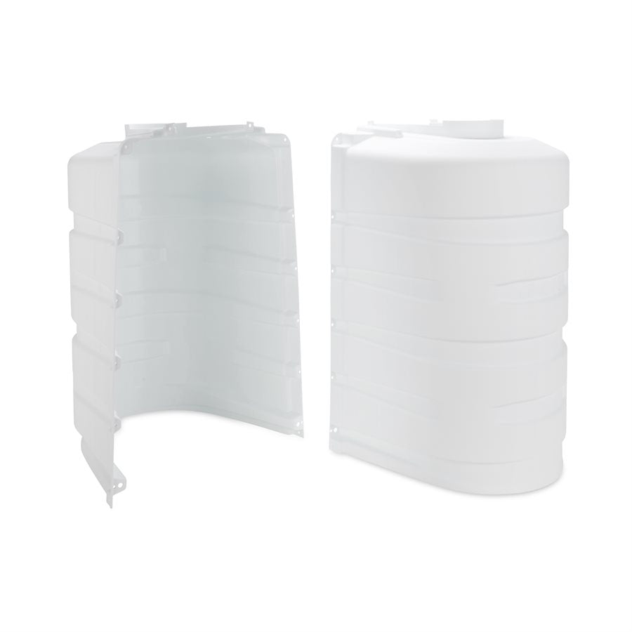Camco Propane Tank Cover, For Dual 30 lb Tanks While Mounted, White, 29-1/2 in Width x 26-1/4 in Height x 15-1/2 in Depth - 50513