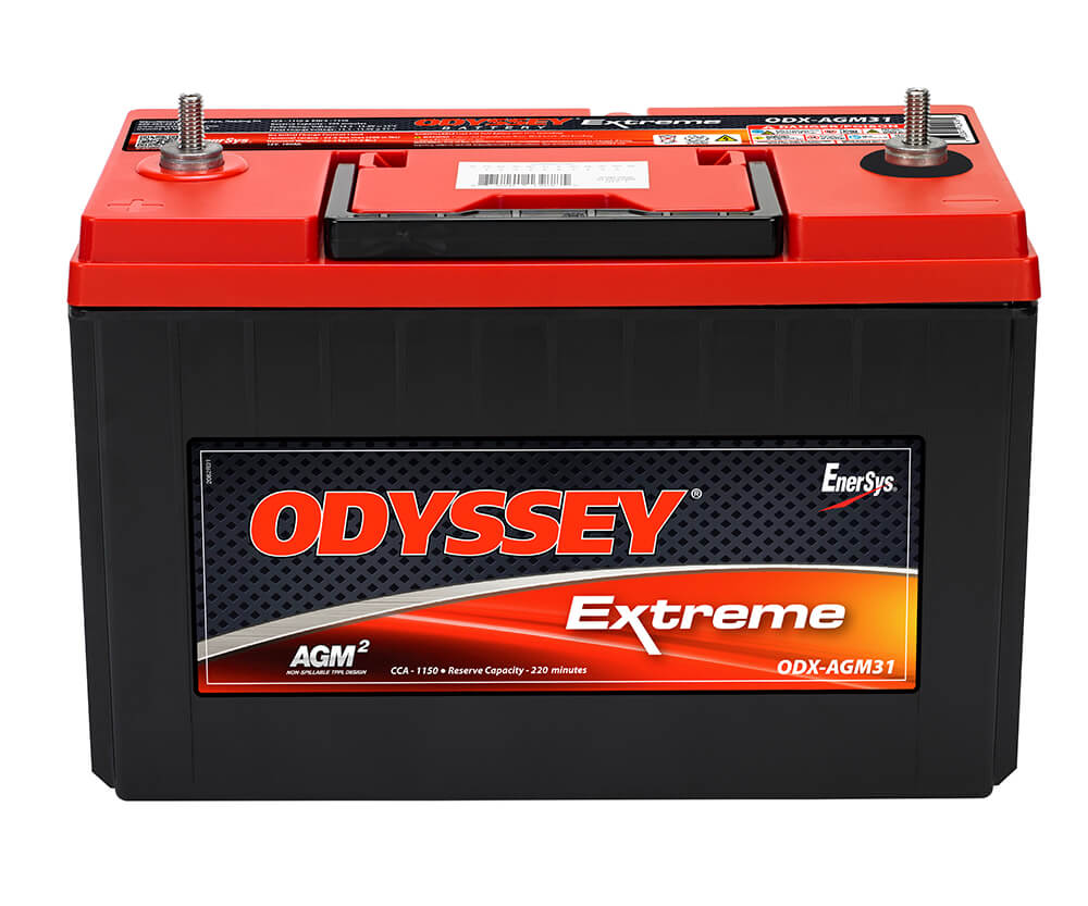 Odyssey Battery Battery, Extreme Series, 31 Group Size, 12 V - ODX-AGM31