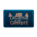 Camco Door Mat, Blue, 29 in Width x 17-1/4 in Length - 53201