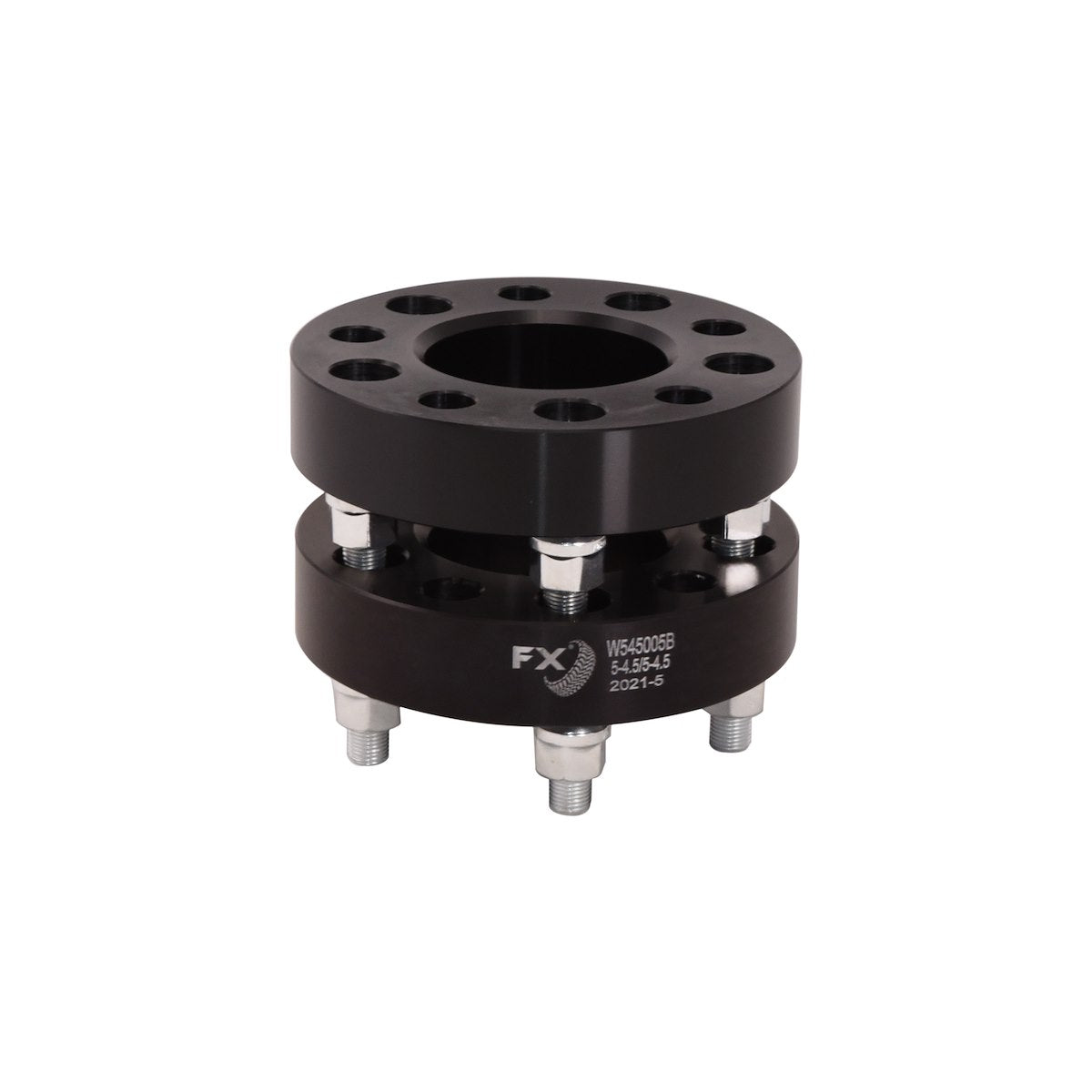 FX Wheels Wheel Spacer, 5 x 114.3 Millimeter/5 x 4.50 in Bolt Pattern, 1-1/4 in Thickness, 71.50 Millimeter Hub Size, Set Of 2 - W545005B