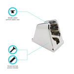 Dura Faucet Shower Head Mount, Polished Chrome Plated, 1-1/2 in Width x 2-1/4 Height Footprint - DF-SA156-CP