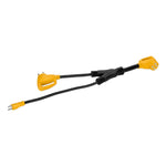 Camco Power Cord Adapter, For Providing Up To 45 amp To RV From 15 amp and 30 amp Outlets, 50 amp - 55025