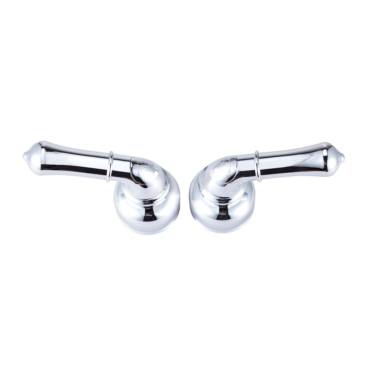 Dura Faucet Faucet Handle, Polished Chrome Plated, Set Of 2 - DF-RKC-CP