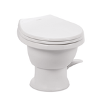 Dometic Toilet, 411 Series, Round Seat With 13-1/2 in Seat Height, White Ceramic - 9610008263