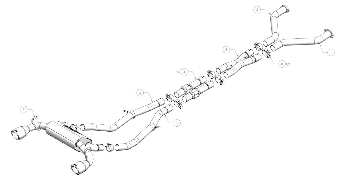 Borla Exhaust System Kit 140929 product image 2