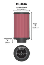 K&N Air Filter Elements RU-3020 product image 3