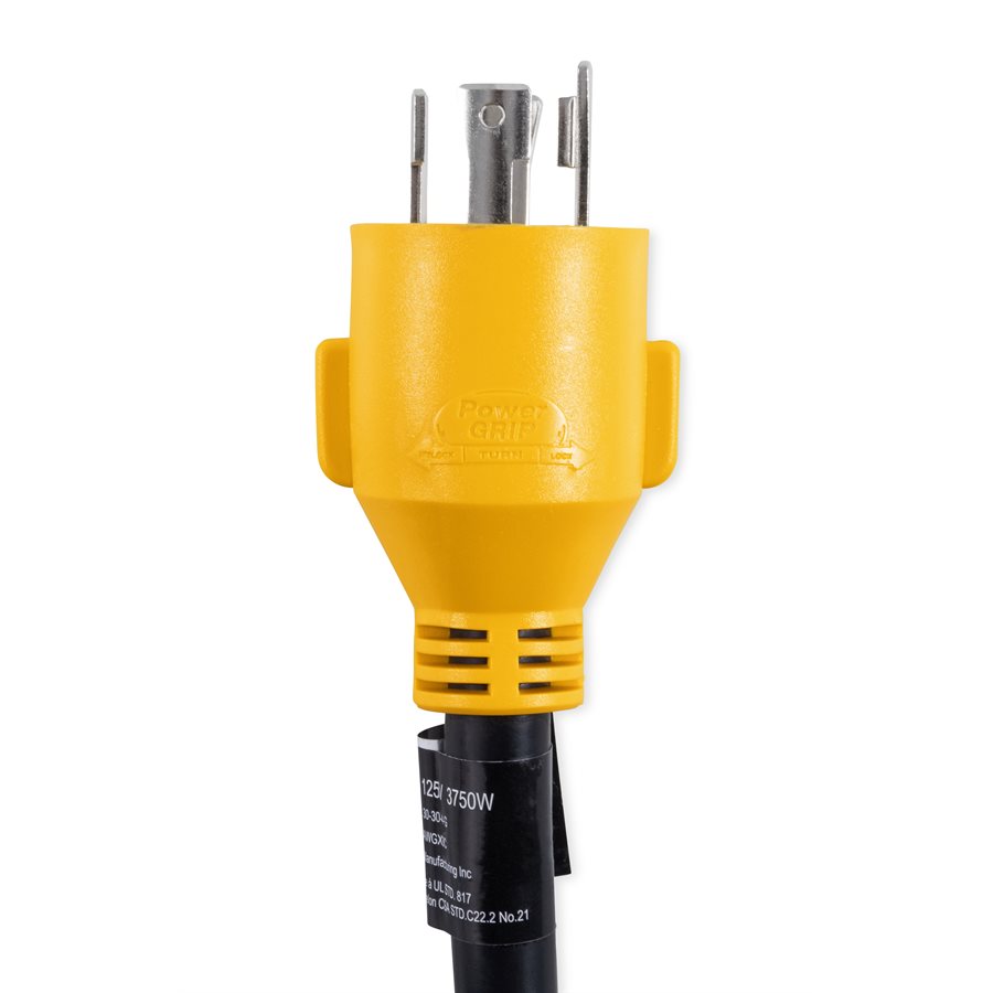 Camco Power Cord Adapter, 4 Prong For L14-30 Locking, 30 amp Dogbone - 55382