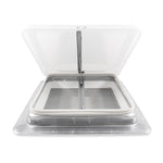 Camco Roof Vent, For 14 in x 14 in, White, Aluminum Base With Plastic Cover - 40480