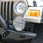 HELLA Driving/Fog Light, 500FF Series, H3 Halogen Clear Bulb, 6.4 in Round, Set Of 2 - 005750941