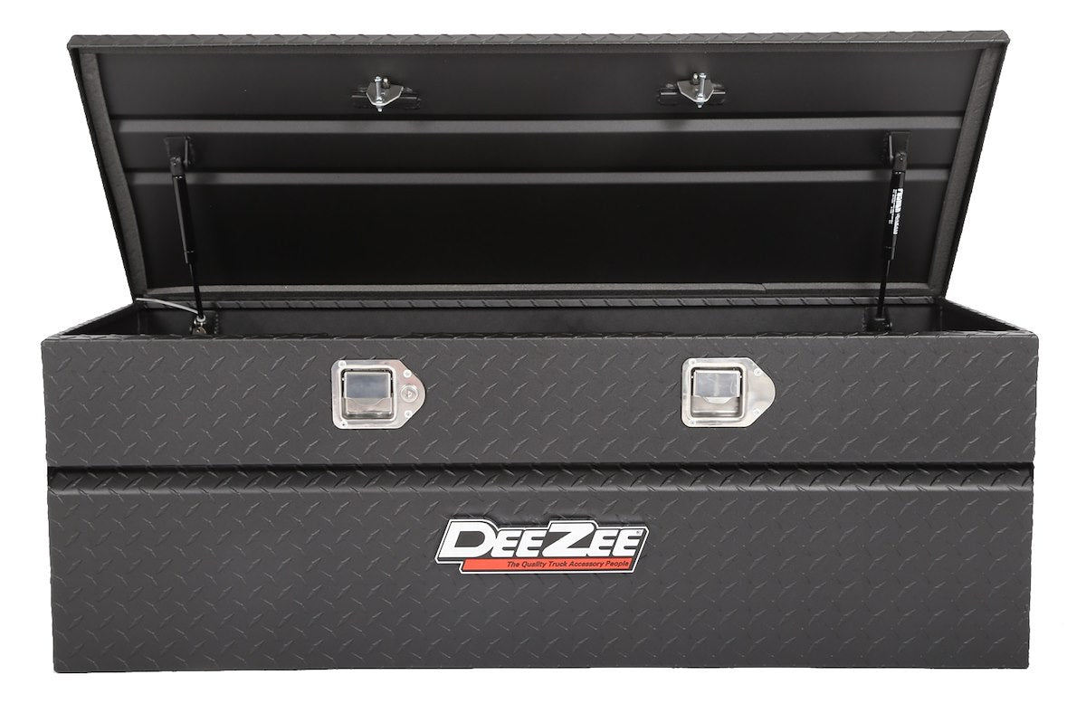 Dee Zee Tool Box, Red Label, Black Textured Powder Coated Aluminum, 46.5 in Length x 19 in Width x 16 in Height - DZ8546TB