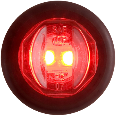 Optronics Clearance Light, MCL11 Series, LED, 3/4 in Round - MCL11RKB
