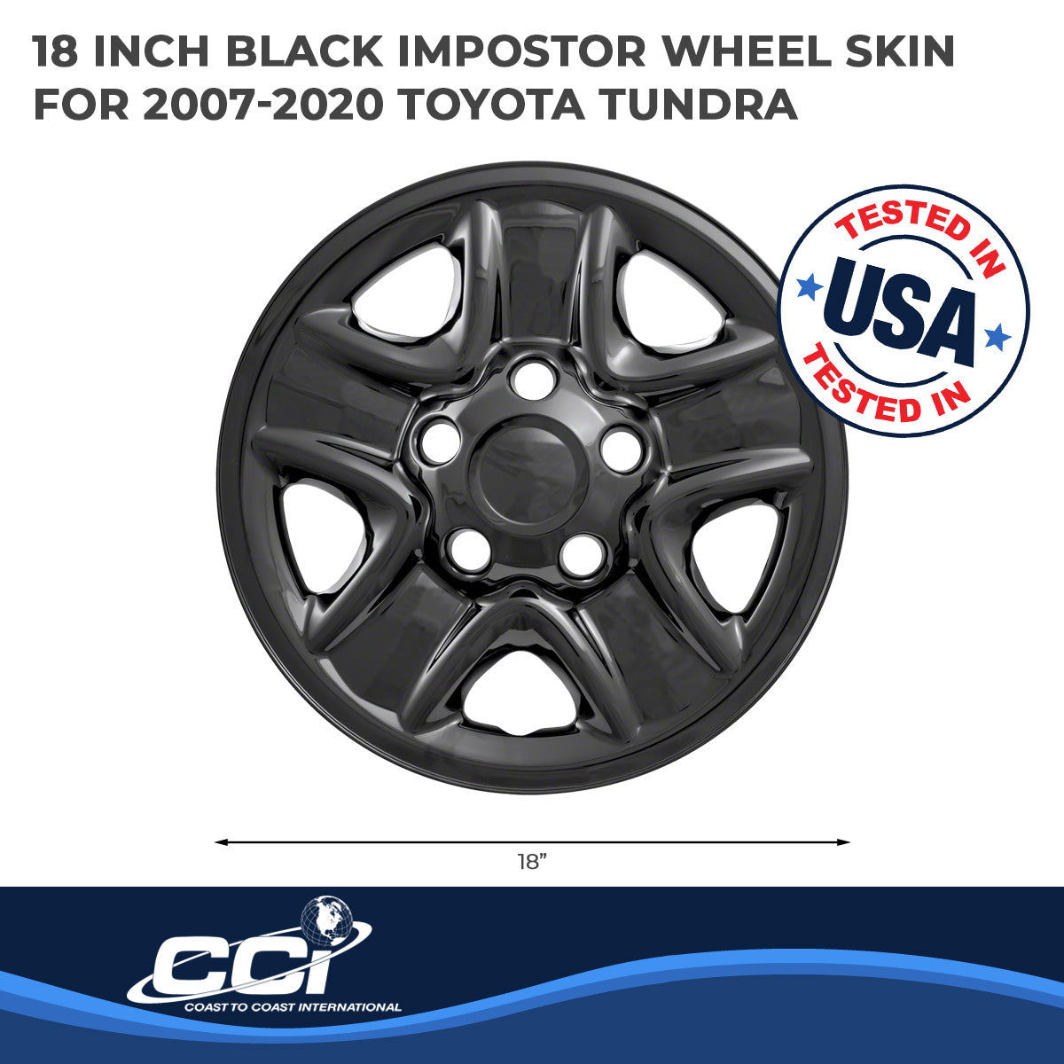Coast2Coast Wheel Skins & Styled Wheel Covers IWCIMP77BLK product image 2